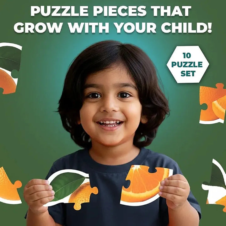 Toykraft Fruits Puzzles – 4, 5 & 6 Piece Toddler Floor Puzzles