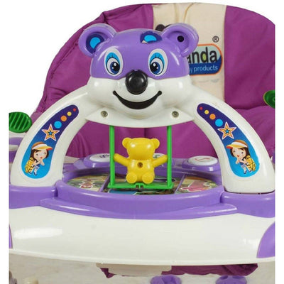 Panda Rocker Musical Activity Walker with Parent Rod (Purple)