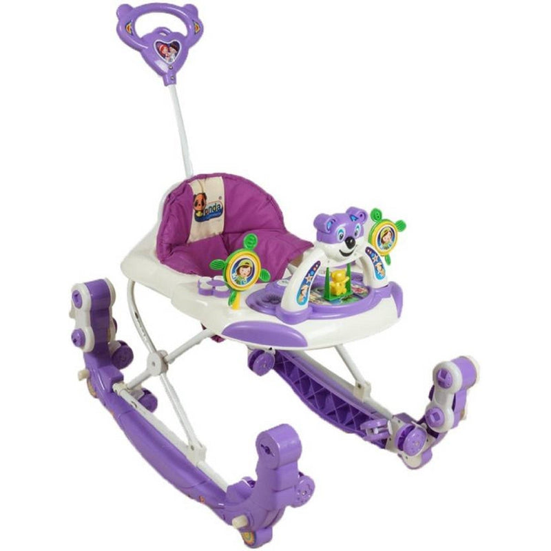 Panda Rocker Musical Activity Walker with Parent Rod (Purple)