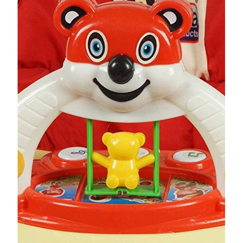 Panda Rocker Musical Activity Walker with Parent Rod (Red)