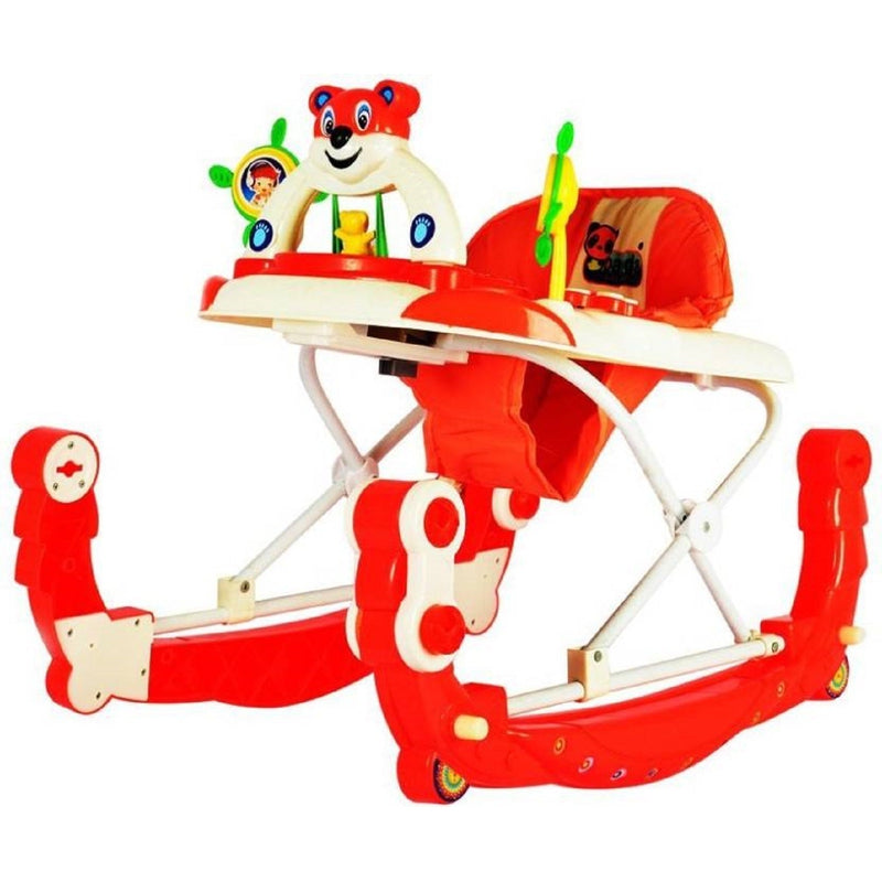 Panda Rocker Musical Activity Walker with Parent Rod (Red)