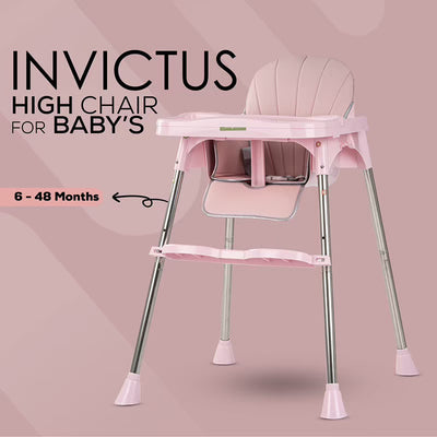 3 in 1 Invictus Convertible High Chair for Kids with Adjustable Height and Footrest