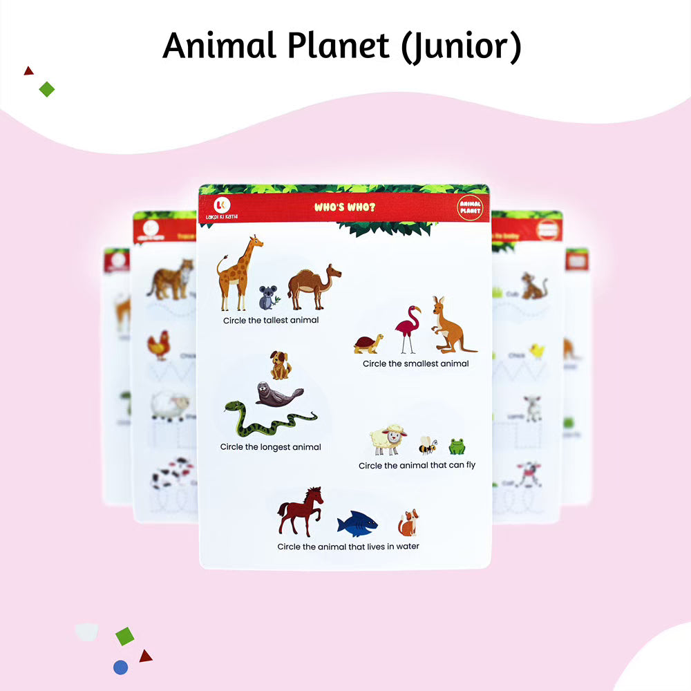 Reusable Animal Planet Cards (junior 2-4 years)