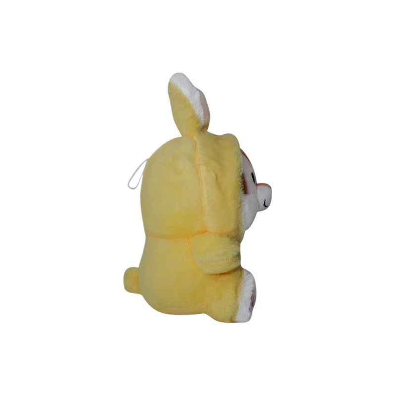 Yellow Bunny Soft Toy - Length 30 cm