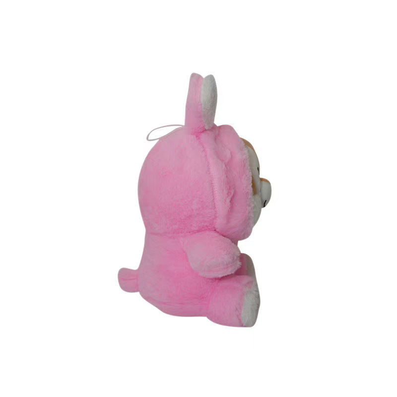 Pink Bunny Soft Toy - Length 30 cm