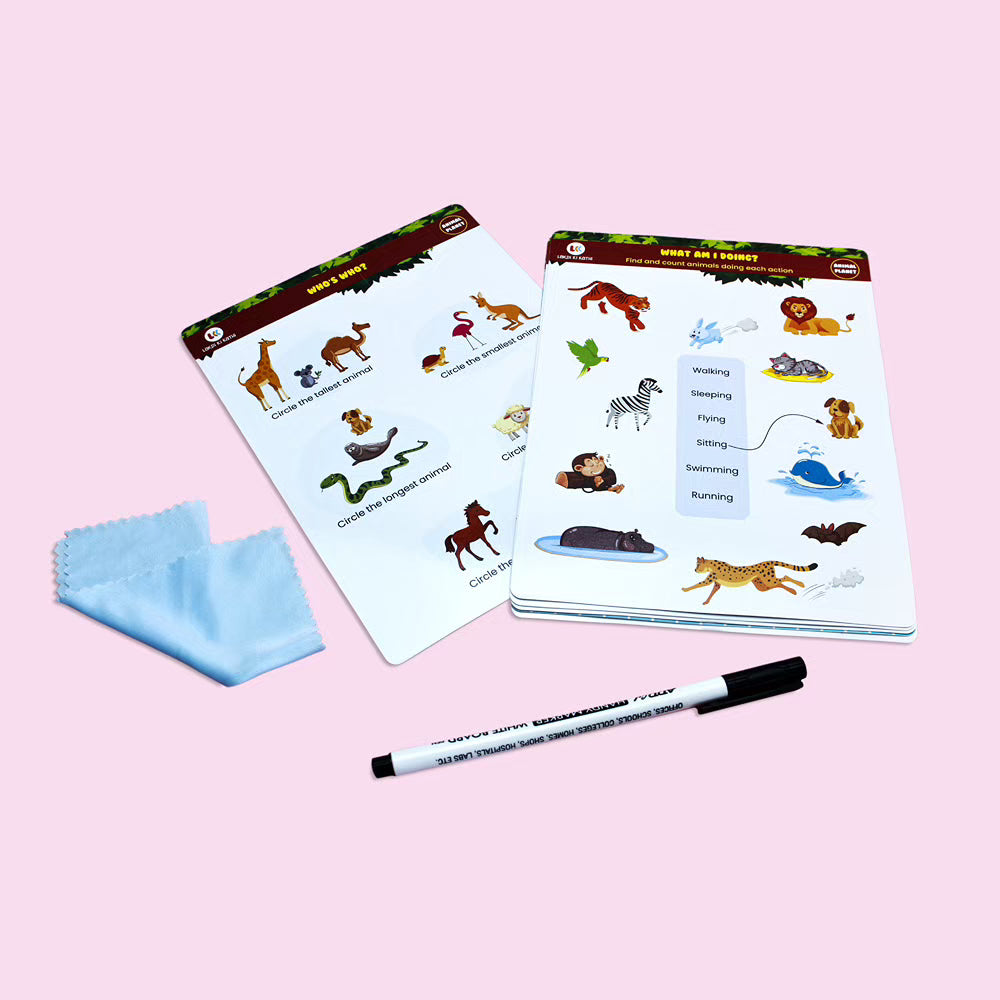 Reusable Animal Planet Cards (junior 2-4 years)