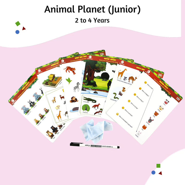 Reusable Animal Planet Cards (junior 2-4 years)