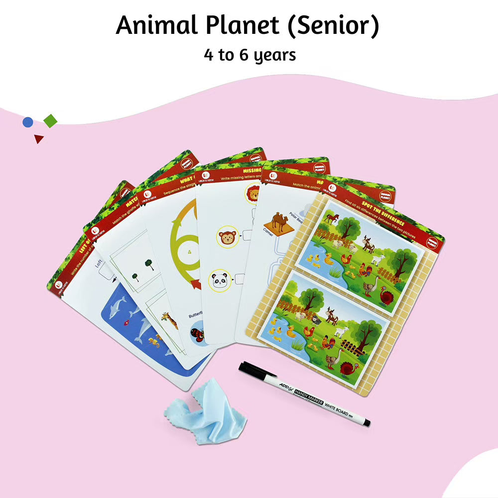 Reusable Animal Planet Cards (Senior 4-6 years)