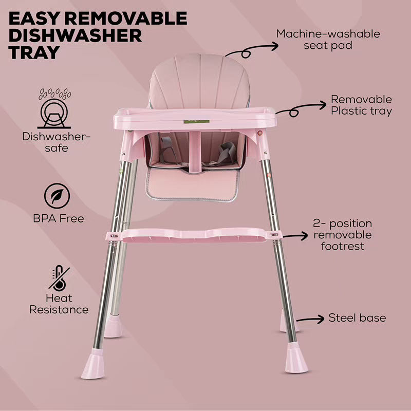 3 in 1 Invictus Convertible High Chair for Kids with Adjustable Height and Footrest