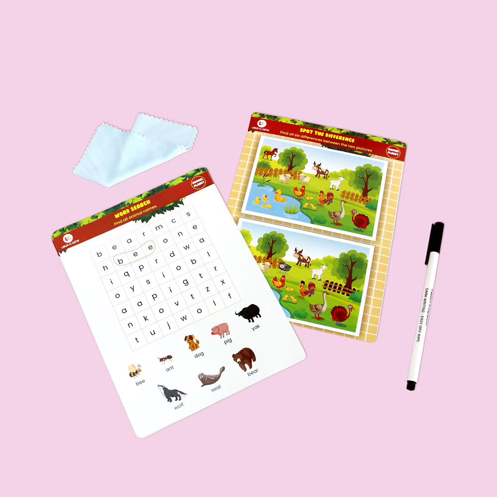 Reusable Animal Planet Cards (Senior 4-6 years)