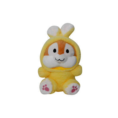 Yellow Bunny Soft Toy - Length 30 cm