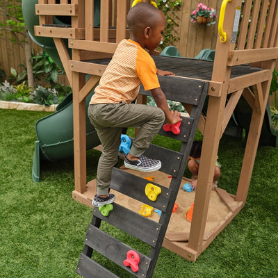 Timberlake Swing, Slides and Ladder Wooden Playset (COD not Available)