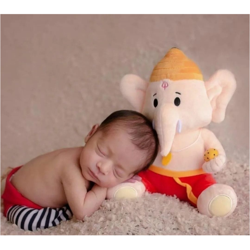 Baby Ganesh (Small 7") Mantra Singing Plush Toy