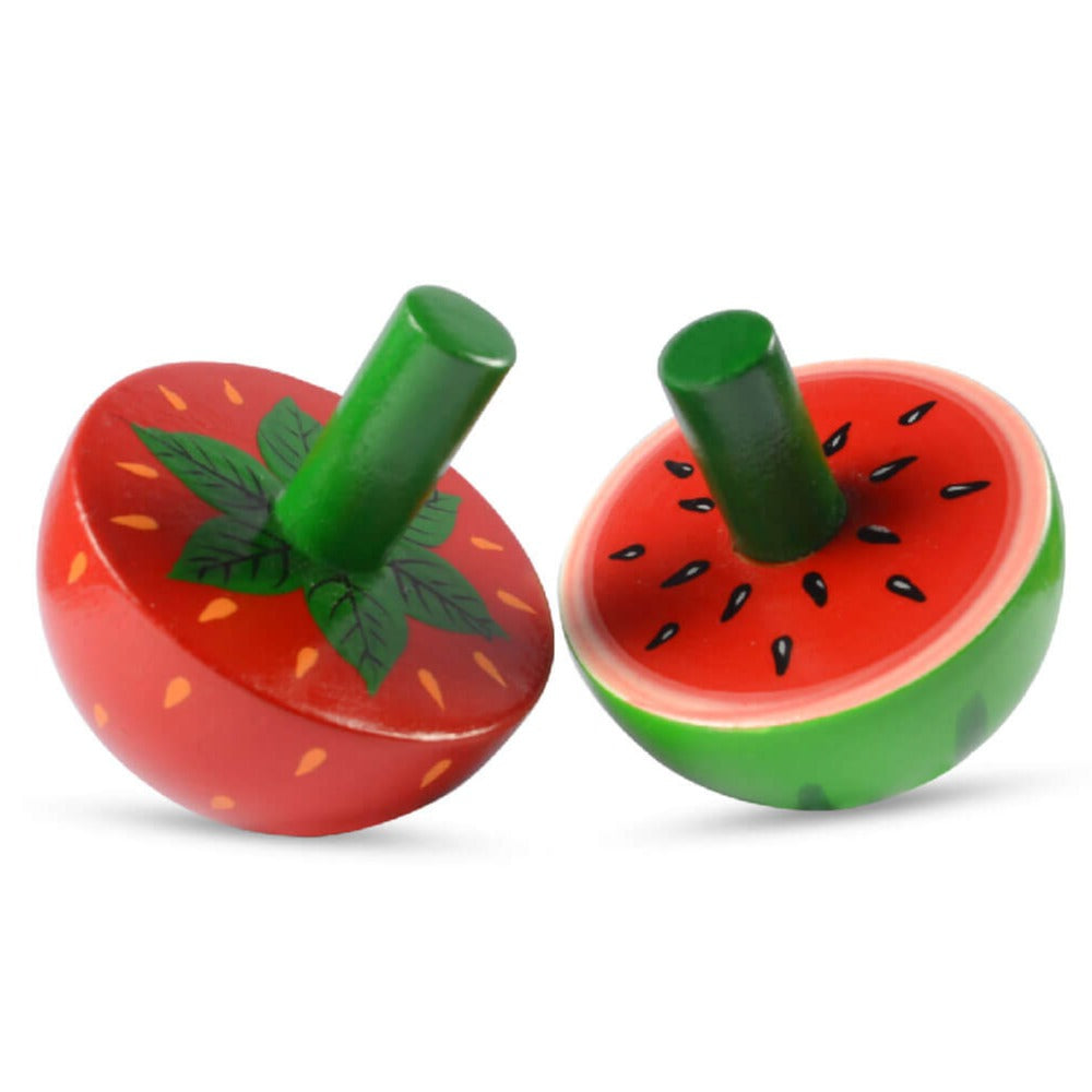 Spinning Tops Fruit Theme (Set of 5)