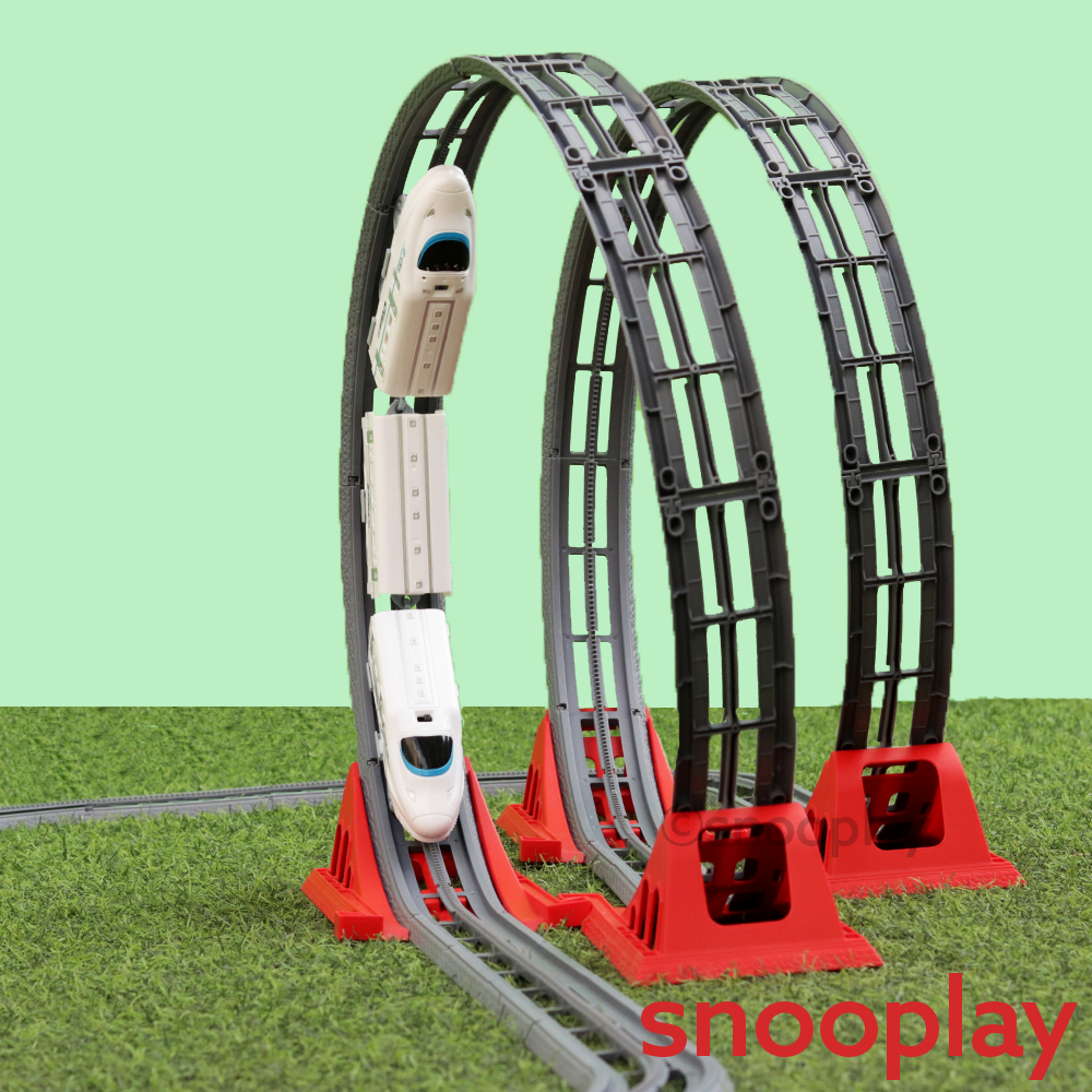 360 Degree Rail Track Set with Light & Sound-47 Pieces (3-10 Years)