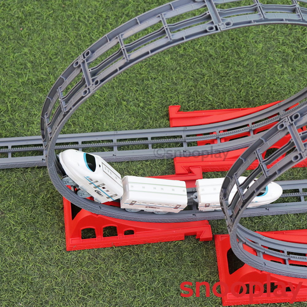 360 Degree Rail Track Set with Light & Sound-47 Pieces (3-10 Years)