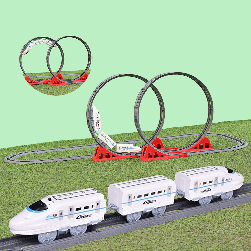 360 Degree Rail Track Set with Light & Sound-47 Pieces (3-10 Years)