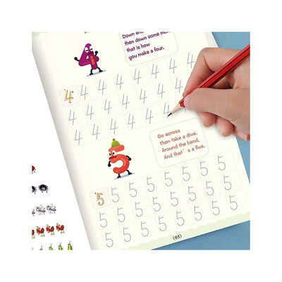 Magic Practice Copybook for Kids | Handwriting Practice Copybook for Preschoolers (Assorted Designs)