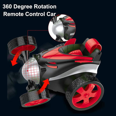 Mini Electric Rc Stunt Car | Drift Rotating Wheel Vehicle Toy