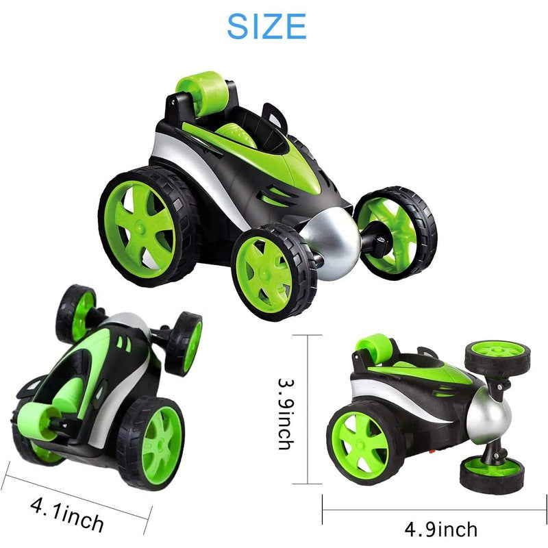 Mini Electric Rc Stunt Car | Drift Rotating Wheel Vehicle Toy