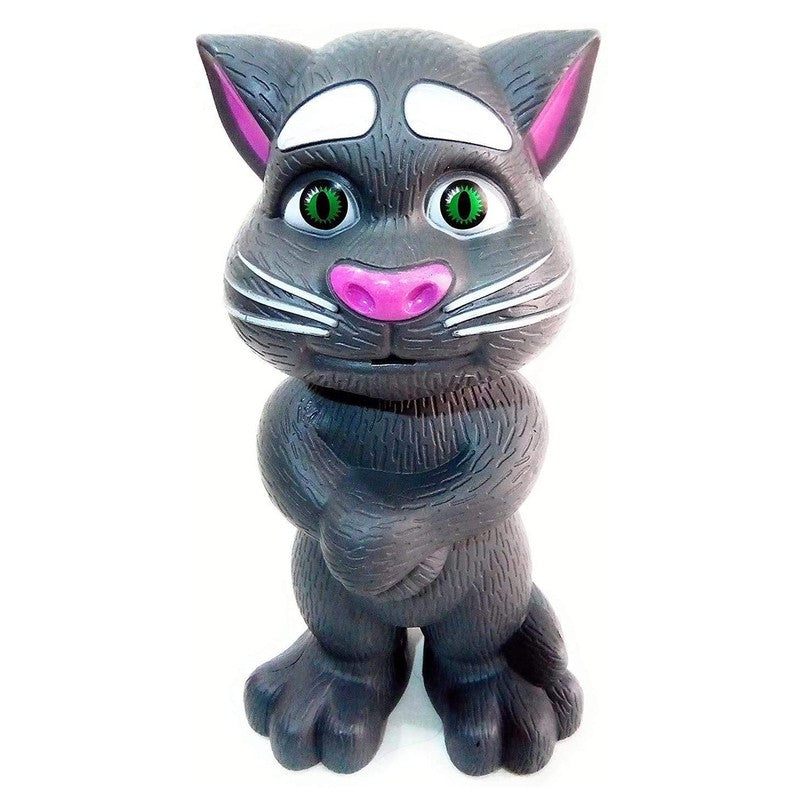 Intelligent Talking Tom Cat, Speaking Robot Cat Repeats What You Say, Touch Recording Rhymes and Songs, Musical Cat Toy for Kids (3+ Years) (Assorted colour and Print)