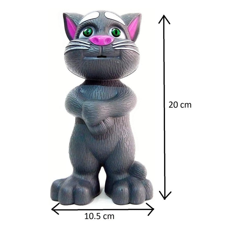 Intelligent Talking Tom Cat, Speaking Robot Cat Repeats What You Say, Touch Recording Rhymes and Songs, Musical Cat Toy for Kids (3+ Years) (Assorted colour and Print)