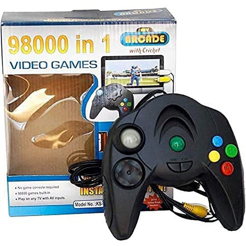 98000 in 1 Classic Video Game Console 8 Bit Plug | TV Supported Classic Handheld Single Player