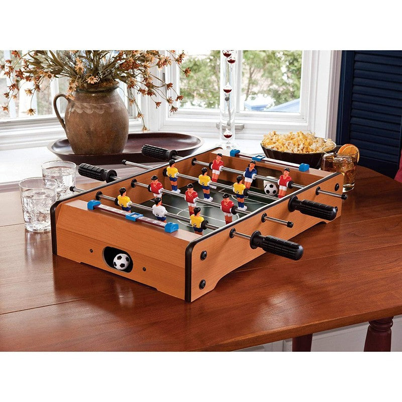 Foosball Table | Football Table Game | Mini Football Game Board | Table Soccer Game | Lightweight Table Top Version (Outdoor, Home, Office Fun)