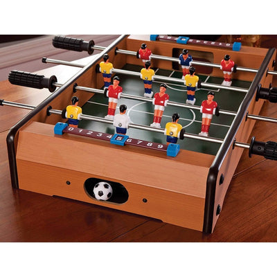 Foosball Table | Football Table Game | Mini Football Game Board | Table Soccer Game | Lightweight Table Top Version (Outdoor, Home, Office Fun)