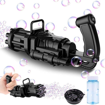 8-Hole Electric Bubbles Gun for Toddlers Toys, New Gatling Bubble Machine Outdoor Toys for Boys and Girls (Multicolour)