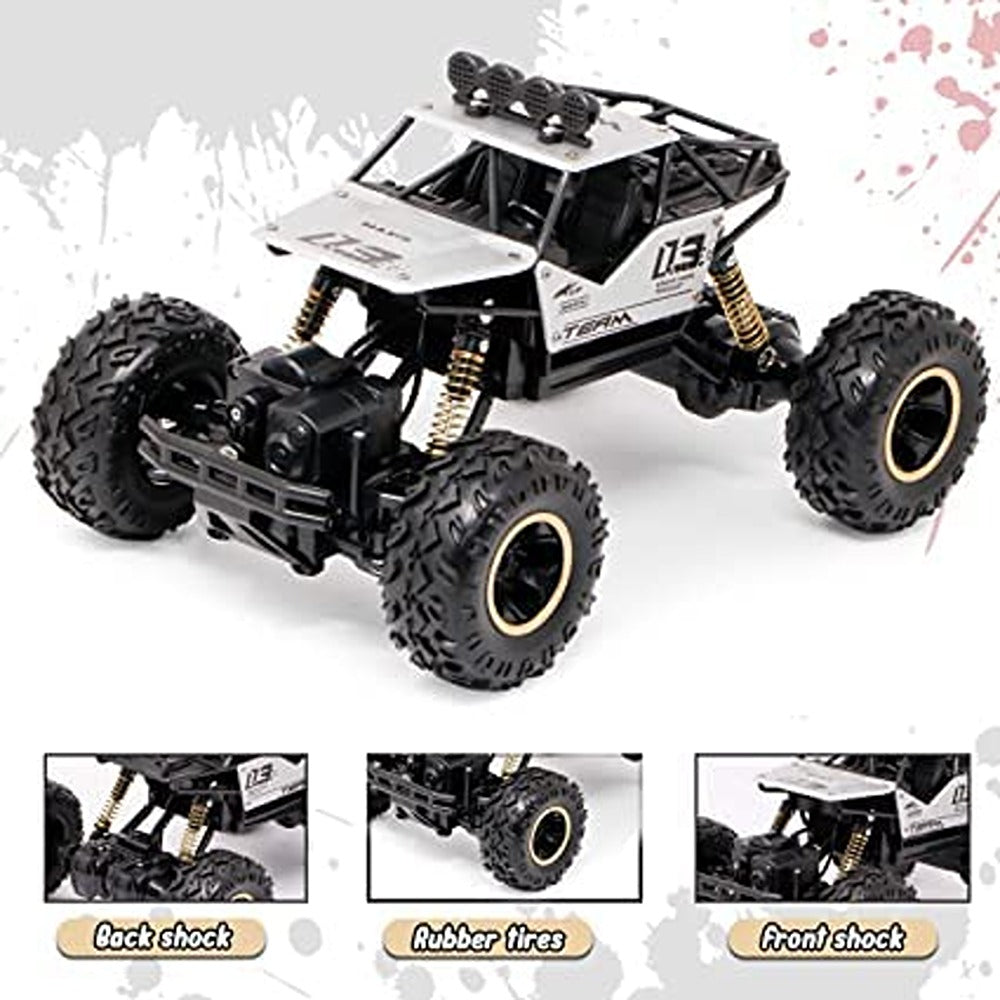 Remote Controlled Rock Car, 1:16 Scale - Black Color