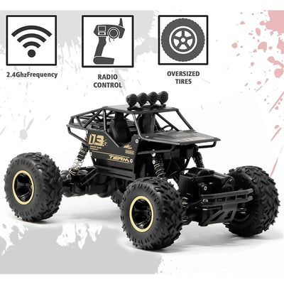 Dirt Drift Remote Controlled Rock Car | 1:16 Scale Model | Pack of 1 | Black