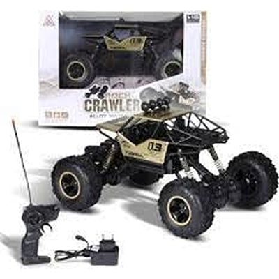 Remote Controlled Rock Car, 1:16 Scale - Black Color