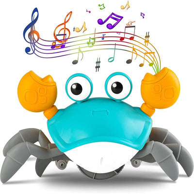Interactive Crawling Crab Baby Musical Kids Toy with LED Lights & Rechargeable Battery