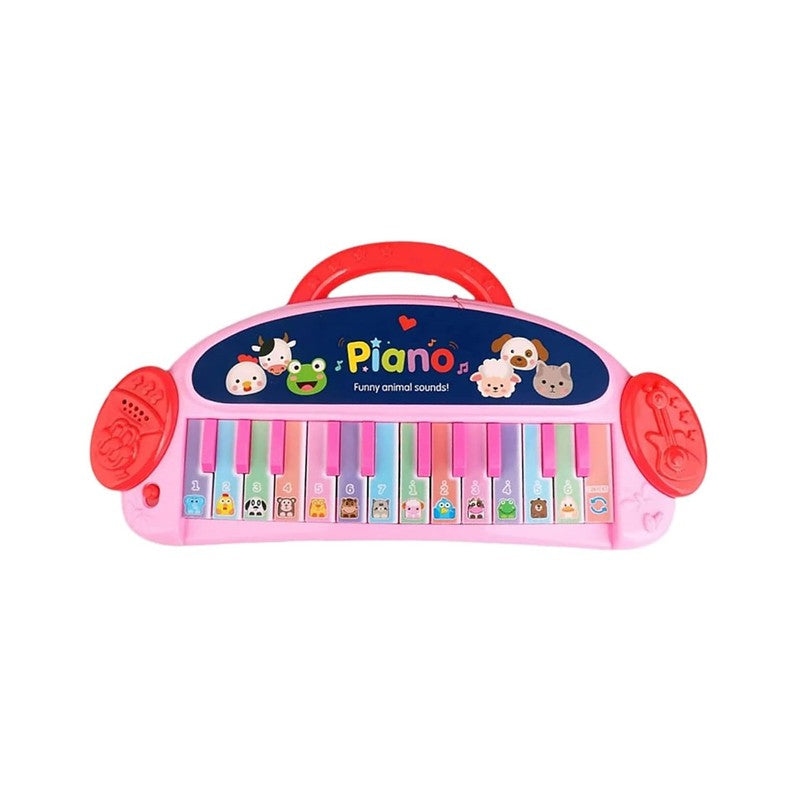 Multi-Functional 24-Key Animal Sound Piano: Portable Musical Toy with Funny Animal Sounds and Modes (Assorted Colours)