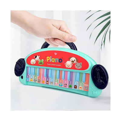 Multi-Functional 24-Key Animal Sound Piano: Portable Musical Toy with Funny Animal Sounds and Modes (Assorted Colours)