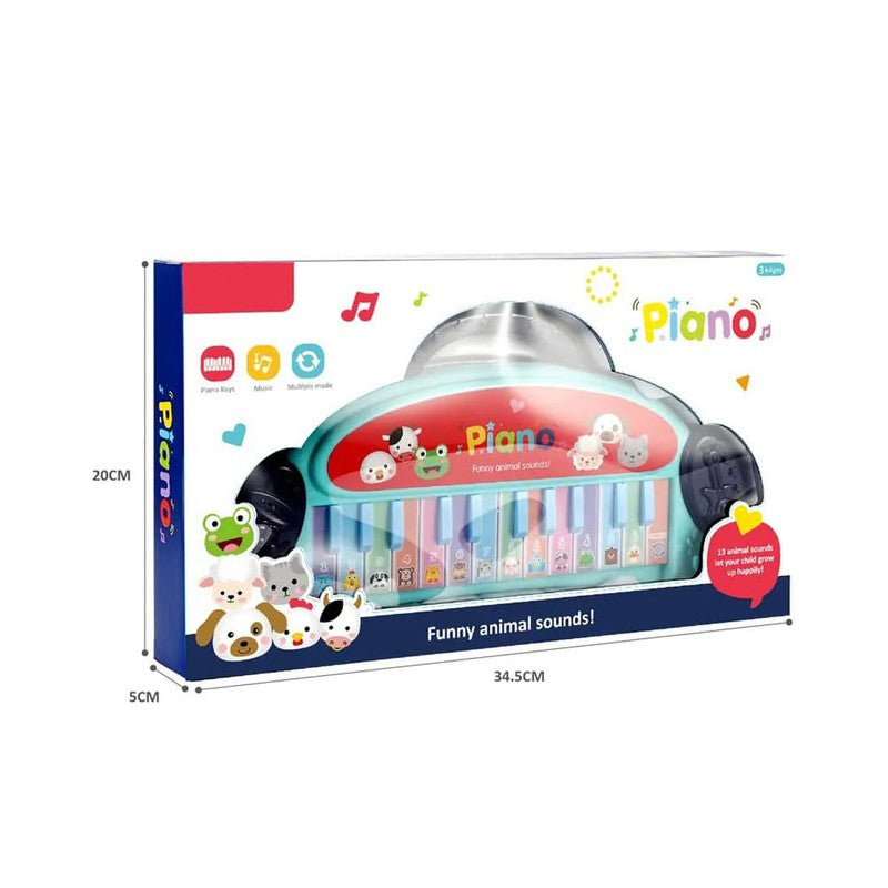 Multi-Functional 24-Key Animal Sound Piano: Portable Musical Toy with Funny Animal Sounds and Modes (Assorted Colours)