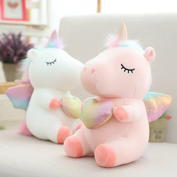 With Heart 25cm Interactive Magical Flying Unicorn Plush Toy : Perfect Kids' Birthday Gift - Soft, Cute, and Interactive Animal Toy for Baby Boys and Girls