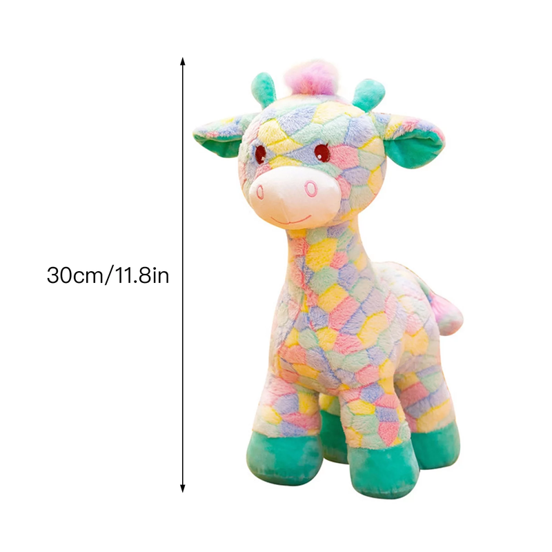 Super-Soft 30cm Giraffe Animal Soft Toy: Adorable Plush Standing Giraffe - Perfect Birthday Gift for Kids and Adults