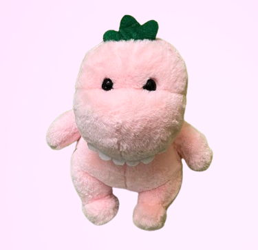 Super-Soft 30cm Pink Dinosaur Animal Soft Toy: Adorable Plush Standing Dino - Perfect Birthday Gift for Kids and Adults