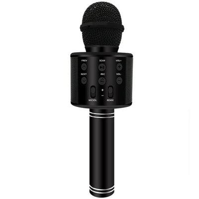 Echo Virtuoso: WS 818 Bluetooth Mic | Wireless Handheld Karaoke Microphone with Speaker (Black)