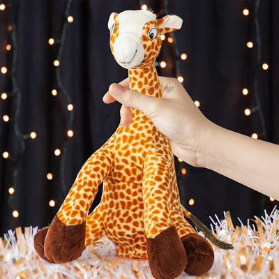 Dancing Giraffe Plush Toy: Wriggle, Sing, Record, and Repeat What You Say