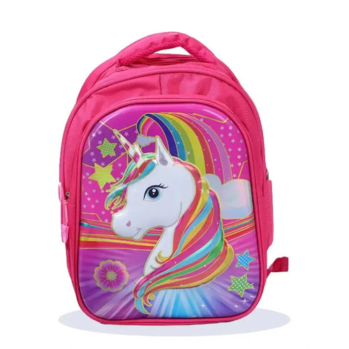 Ilearnngrow Unicorn Theme Lightweight School Bag for Kids
