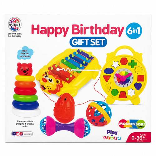 Ratna's 6-in-1 Happy Birthday Gift Set (6 Months-3 Years)