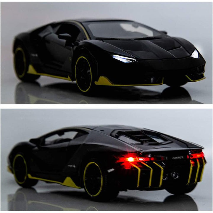 Resembling Centenario Lp 770-4 Model Alloy Sports Car Diecast Model Sound And Light Pull Back Cars Toys