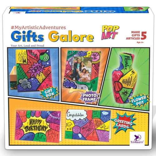 Toykraft Gifts Galore | Pop Art, Paint Terracotta Pot, Gift Box, Photo Frame & Greeting Cards