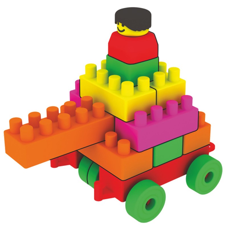 Brilliant Play Blocks for Kids - Vehicles