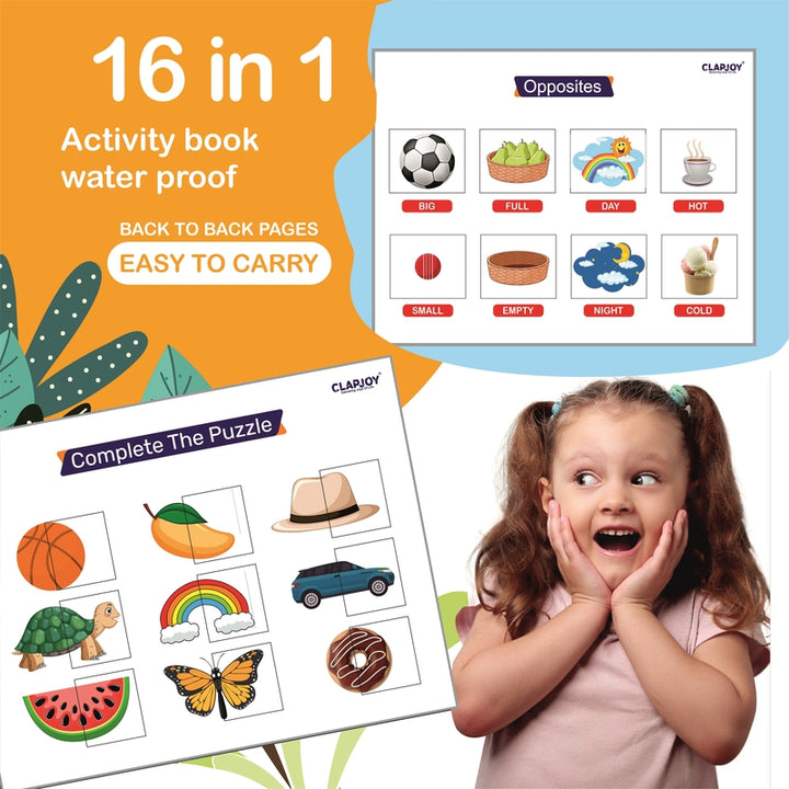 Velcro Book Level 2 Preschool Busy Book With 16 Activities For Kids