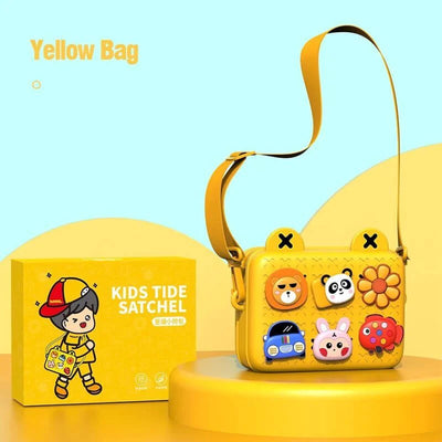Vivid Yellow Mini Kids Sling Bag, Satchel