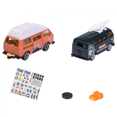 Original Licensed Volkswagen (The Originals) Diecast Vehicles Set (Set of 2 Vehicles - Volkswagen T1 and Volkswagen T3)